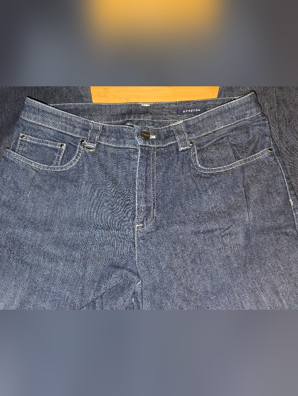 Jones New York Signature Bootcut Jeans Dark Wash Stretch Size 10